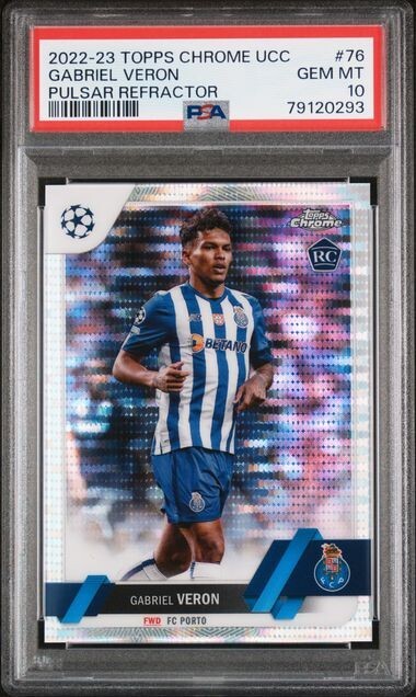 GABRIEL VERON 2022 Topps Chrome Rookie PULSAR Refractor #76 * PSA 10 GEM * gb
