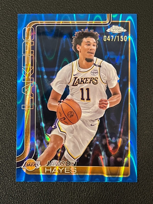 Jaxson Hayes 2025-26 Topps Chrome Blue Raywave Refracctor /150 Lakers