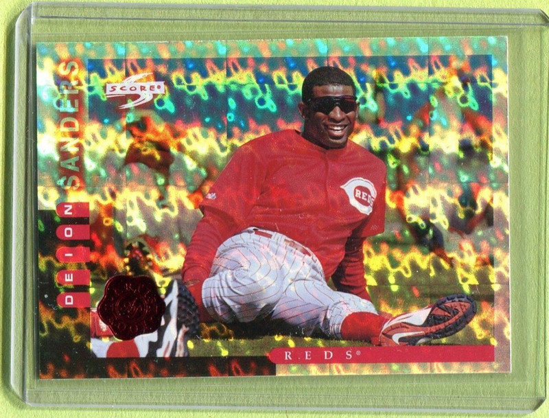 DEION SANDERS CINCINNATI REDS 1998 SCORE MLB BASEBALL ARTIST PROOF PP22