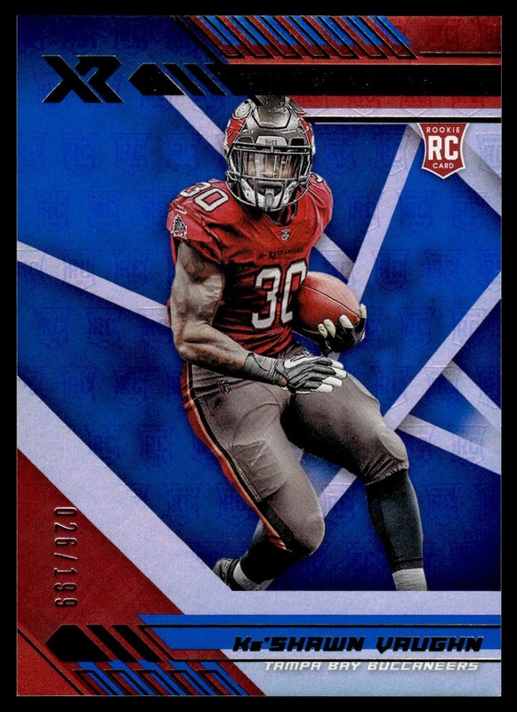 2020 Panini XR Blue #137 Ke’Shawn Vaughn RC /199