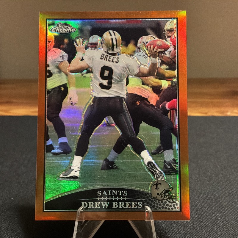 DREW BREES 2009 TOPPS CHROME COPPER REFRACTOR /649 New Orleans Saints