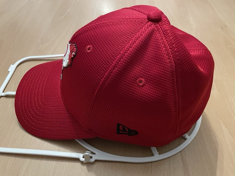 New Era Cincinnati Reds 39THIRTY Flex Fit Hat Size M/L Red MLB Authentic Cap gallery