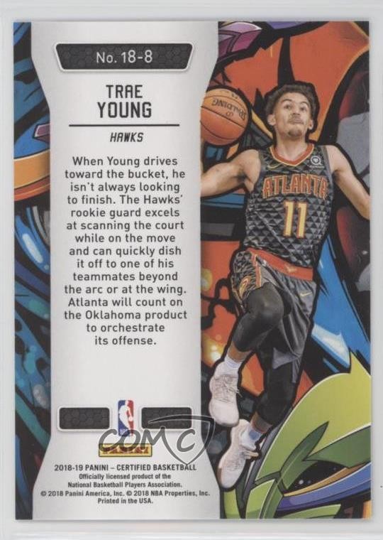2018-19 Certified 2018 Trae Young #18-8 Rookie RC 0y1d gallery