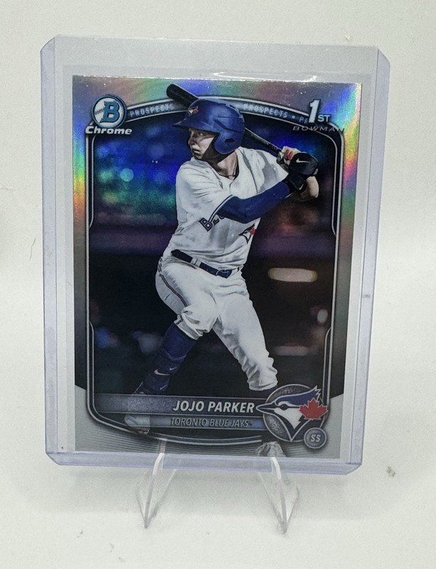 Topps 2025 Bowman Draft Prospect Rookie Refractor Jojo Parker Blue Jays BDC-8