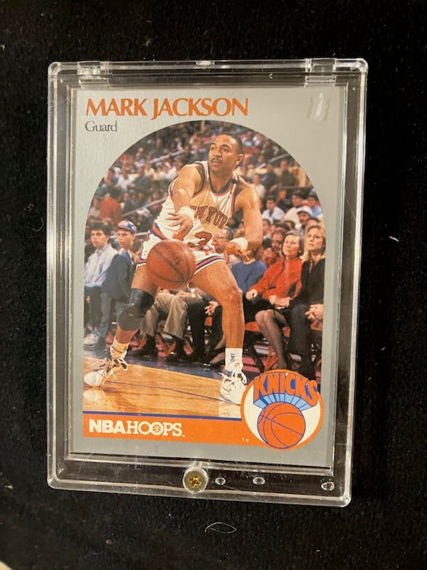 MENENDEZ BROTHERS ROOKIE CARD MARK JACKSON 1990-91 Hoops Basketball Card #205