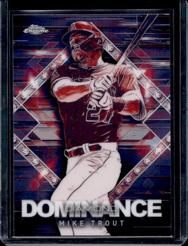 2023 Topps Chrome Update Mike Trout DD-4 Diamond Dominance