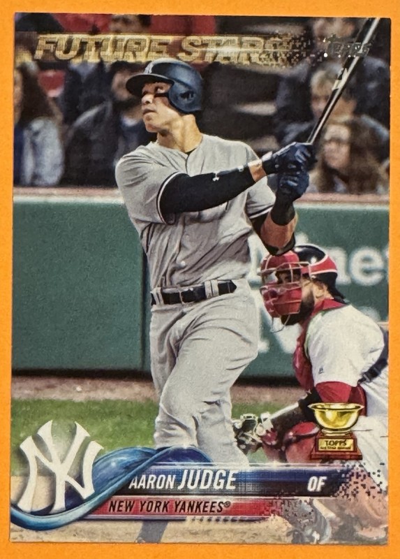 2018 Topps Series 1 Aaron Judge Future Stars Gold All-Star Rookie Cup #1 Yankees
