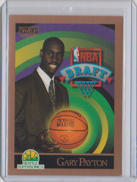 1990-91 Skybox Rookie Card #365 Gary Payton Seattle SuperSonics