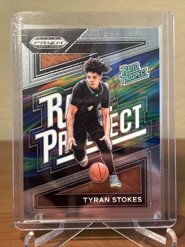 2024 Panini Prizm Draft Picks #8 Tyran Stokes Rated Prospect RC #1 HS Prospect