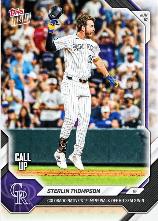 Sterlin Thompson 2026 MLB TOPPS NOW 317 Presale