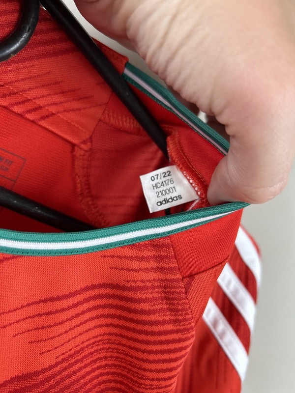 Wales 2022 Home Football Shirt Adidas Size L World Cup HC4176 gallery