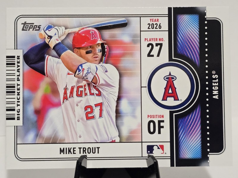 2026 Topps Big Ticket Player BTP-1 Mike Trout Los Angeles Angels
