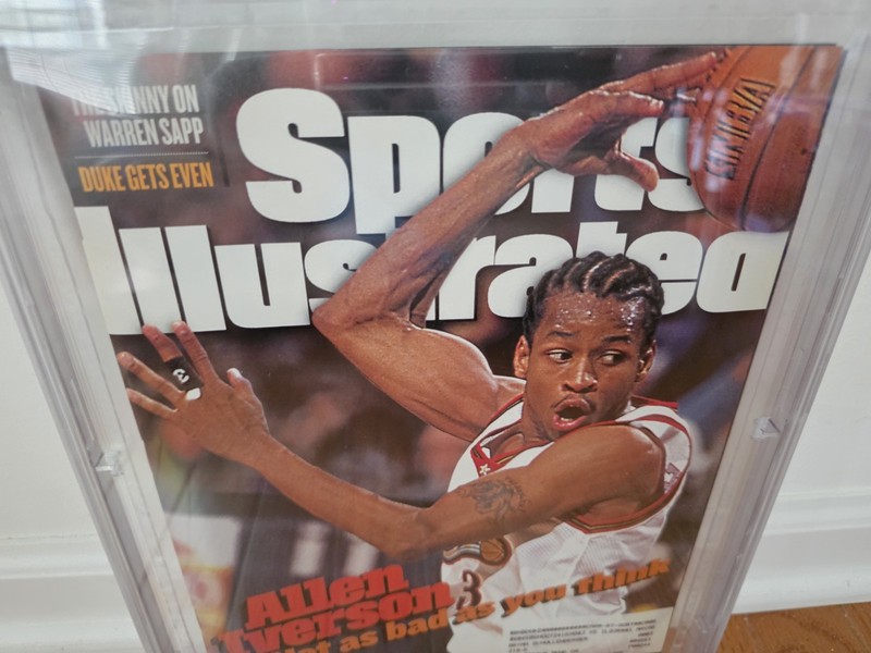 1st Cover 1998 Allen Iverson Philadelphia 76ers Sports Illustrated PSA 9.4 RC AI gallery