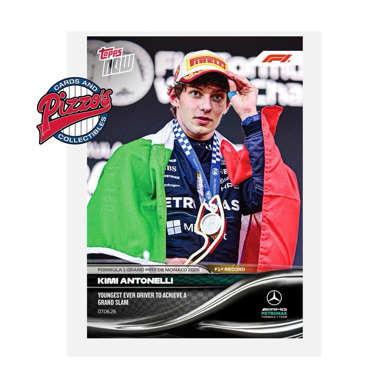 Kimi Antonelli Youngest F1 Grand Slam 2026 Formula 1 Topps NOW Card 33 Presale
