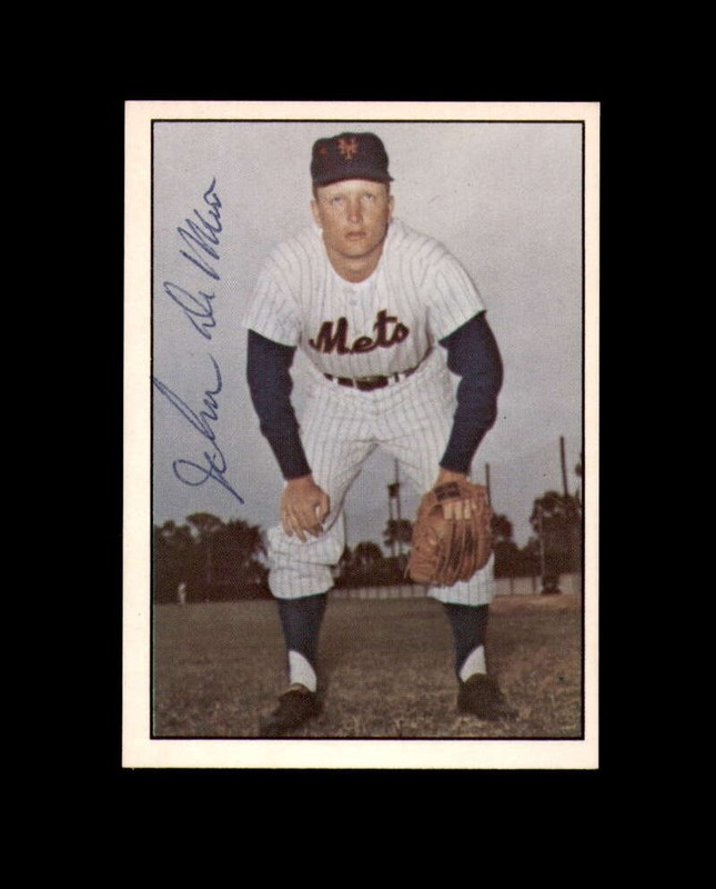 John Demerit Hand Signed 1978 TCMA 60’s New York Mets Autograph