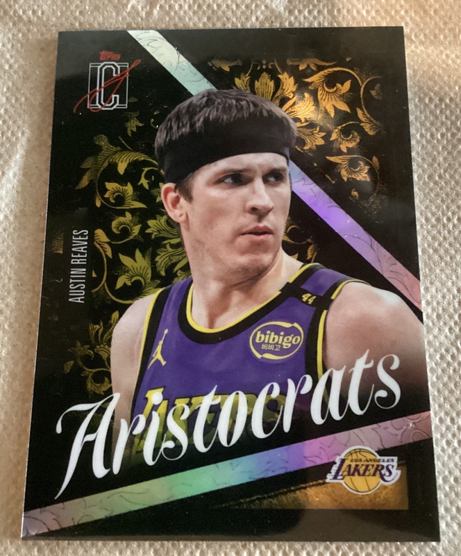 2025-26 Topps Signature Class Aristocrats Austin Reaves AR-8 SSP LA Lakers