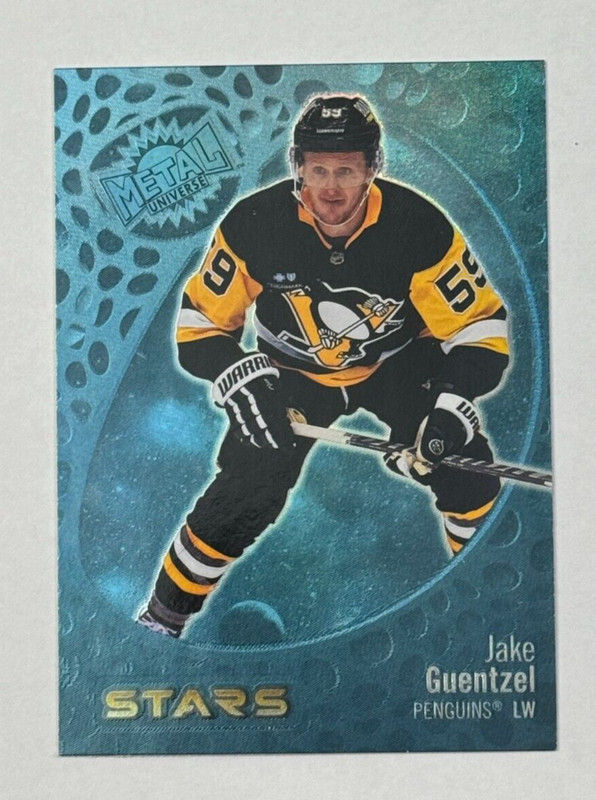 2022-23 Fleer Metal Universe Spectrum Blue #122 Jake Guentzel Pittsburgh
