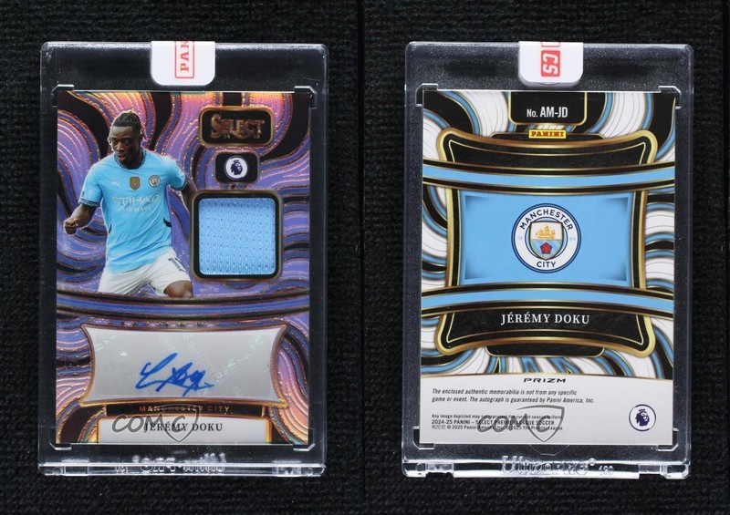 2024-25 Panini Select Premier League Memorabilia Jeremy Doku #AM-JD Auto 16wc gallery