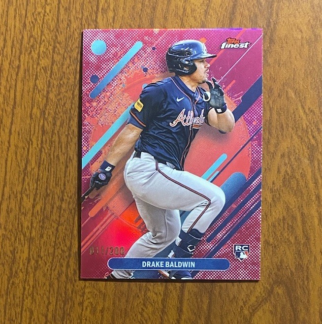 2025 Topps Finest #287 Drake Baldwin Rare Magenta Refractor Rookie /200