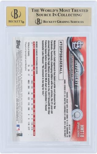 Jack Flaherty Cardinals Signed 2018 Topps Chrome #HMT18 BAS 9.5/10 Rookie w/Insc gallery
