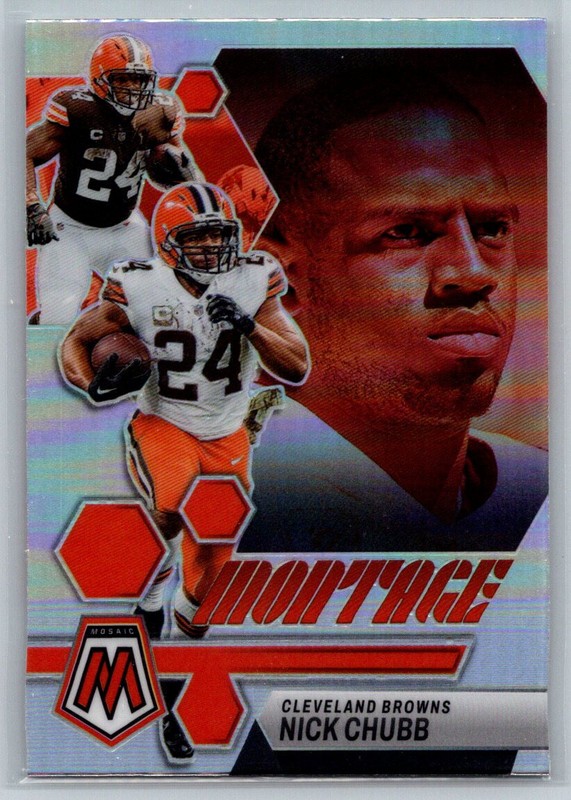 2023 Panini Mosaic Nick Chubb Montage M-23 Silver Prizm Browns TC4011