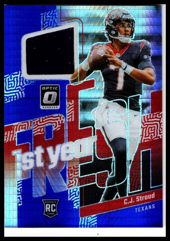 2023 Donruss Optic #FYF-CJS C.J. Stroud 1st Year Fresh Blue Hyper