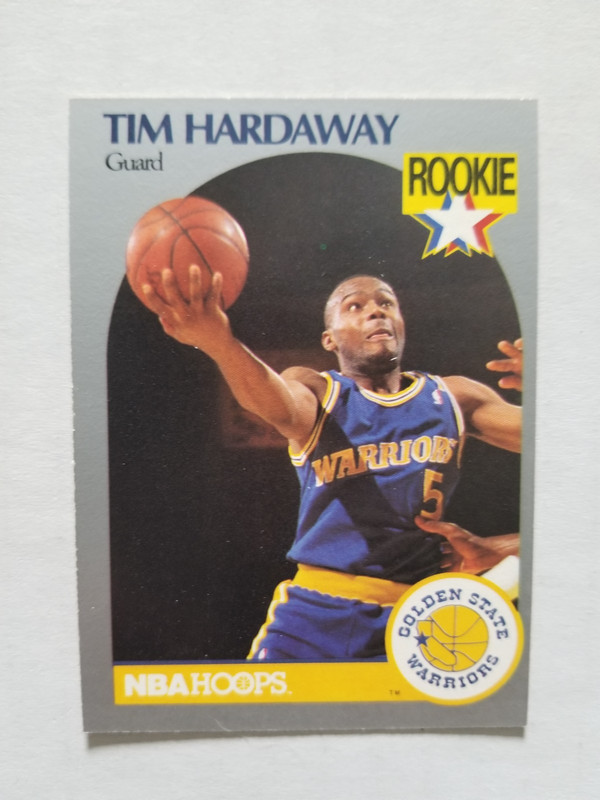 Tim Hardaway 1990-91 NBA Hoops #113 RC Warriors HOF Rookie