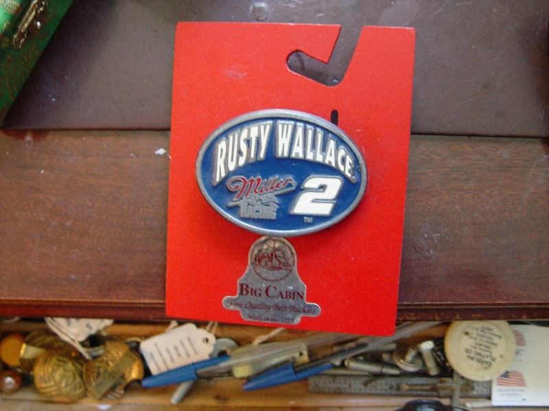 Rusty Wallace Miller Racing Belt Buckle New