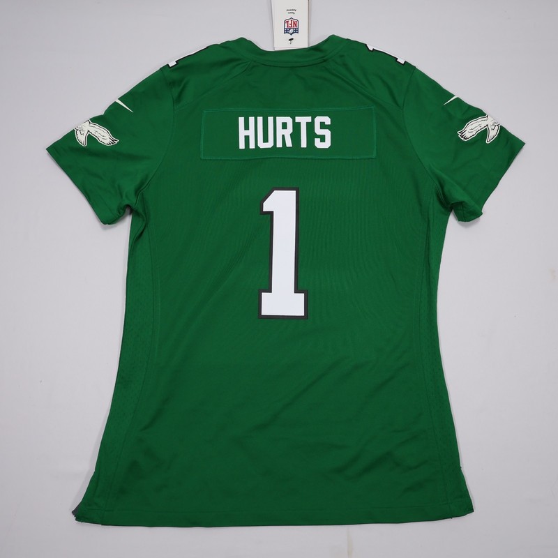 NWT Nike Jalen Hurts Philadelphia Eagles Jersey Womans Large Kelly Green $149