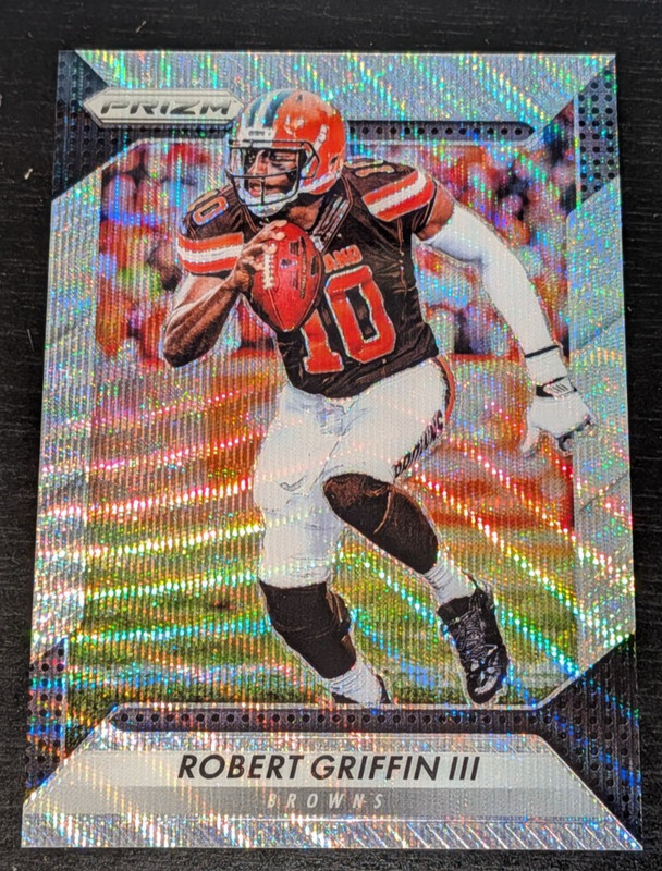 2016 Panini Prizm #128 Robert Griffin III Cleveland Browns WAVE PRIZM #’ed /149