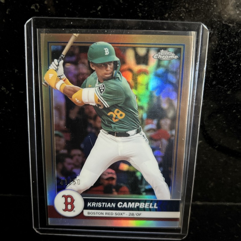 Kristian Campbell 2026 Topps Chrome Numbered 41/50