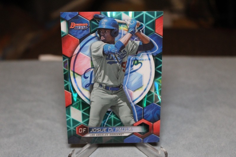 2023 BOWMAN’S BEST JOSUE DE PAULA AQUA LAVA REFRACTOR /199 DODGERS