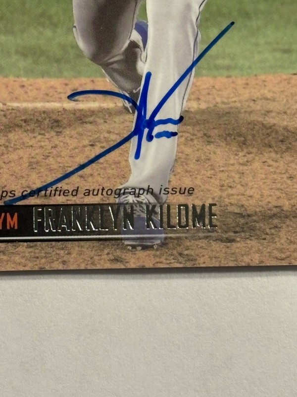 Franklyn Kilome 2021 Topps Stadium Club Rookie RC Auto ( Mets ) gallery