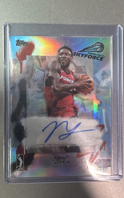 2024-25 Topps G-League – Chrome Autographs Nassir Little #AU-NL Refractor (AU)