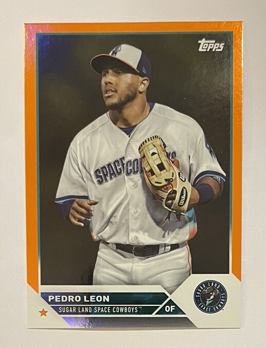 2023 Topps Pro Debut Orange Foil /25 #PD-172 Pedro Leon (RC)