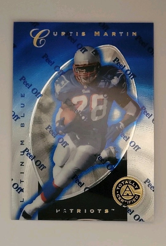 1997 Pinnacle Totally Certified – Curtis Martin #44 Platinum Blue /2499