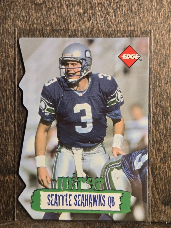 Rick Mirer -1996 Collector’s Edge Die-Cut #/2500 No.216 – Seattle Seahawks