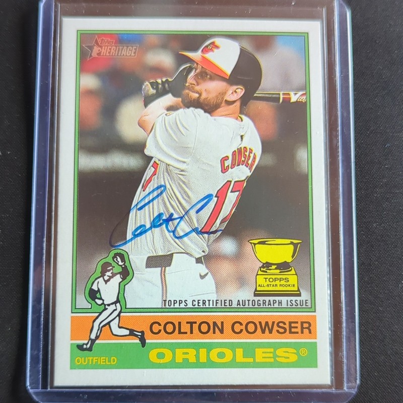 Topps 2025 Heritage Real One Autographs Colton Cowser Auto #ROA-CC Orioles