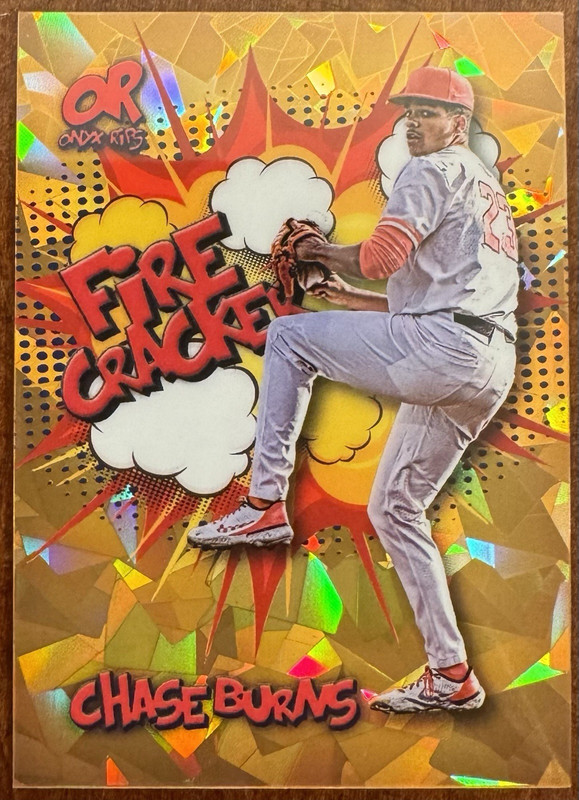 2025 Onyx Rips Chase Burns Comic Firecracker Insert #RAYCHBU /50 Cincinnati Reds