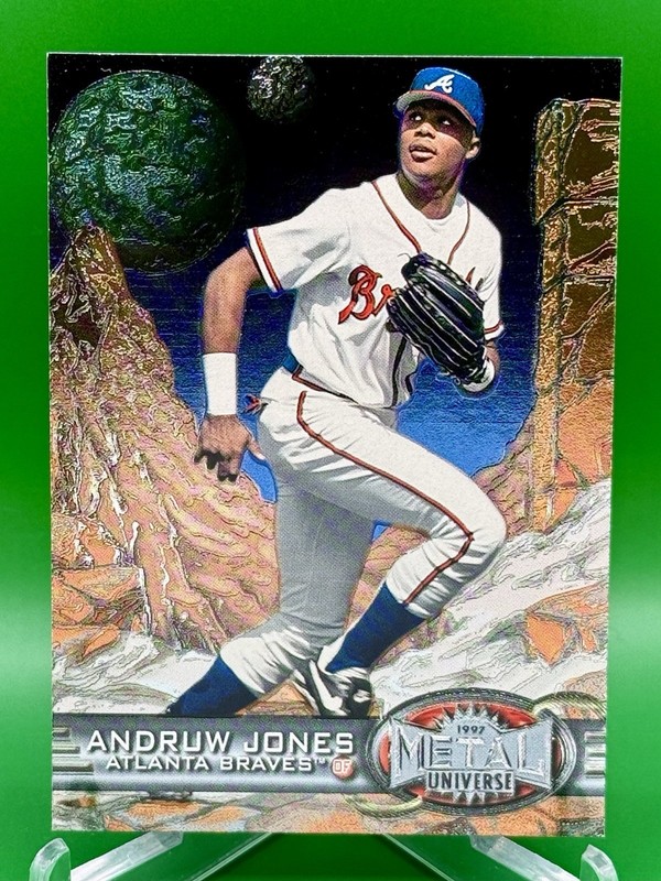 1997 Skybox Metal Universe Andruw Jones #30 Atlanta Braves Newest HOF Inductee￼