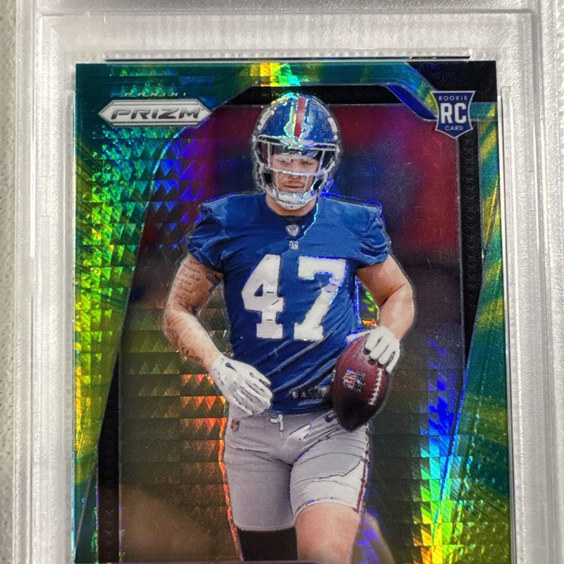 2024 Panini Prizm - Rookies Theo Johnson #390 Hyper Prizm /180 (RC) • PSA MINT 9 gallery