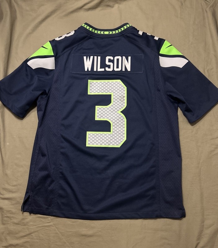 Seattle Seahawks Russell Wilson Jersey Nike Men’s Size Large NFL