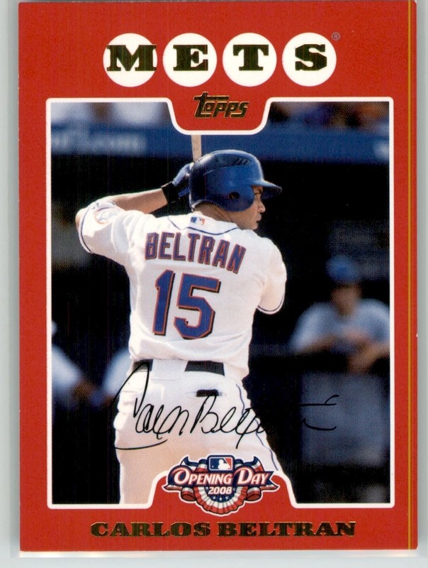 2008 Topps Opening Day – Carlos Beltran #159 Mets