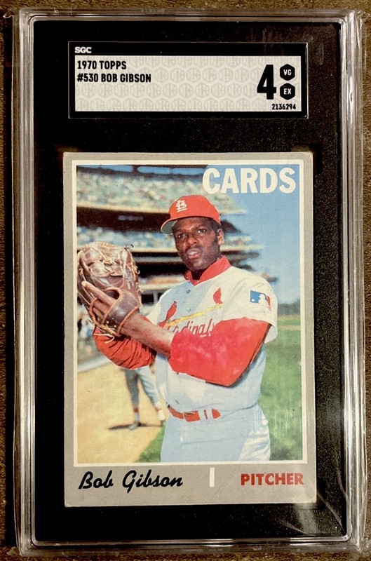 🟥🔥Bob Gibson🔥🟥1970 Topps SGC 4 HOF Vintage#530 High Number Cardinals