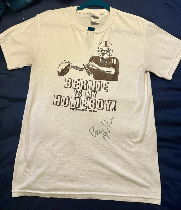 Signed Bernie Kosar Bernie Is My Homie Men’s Sm Tee W/cut Collar