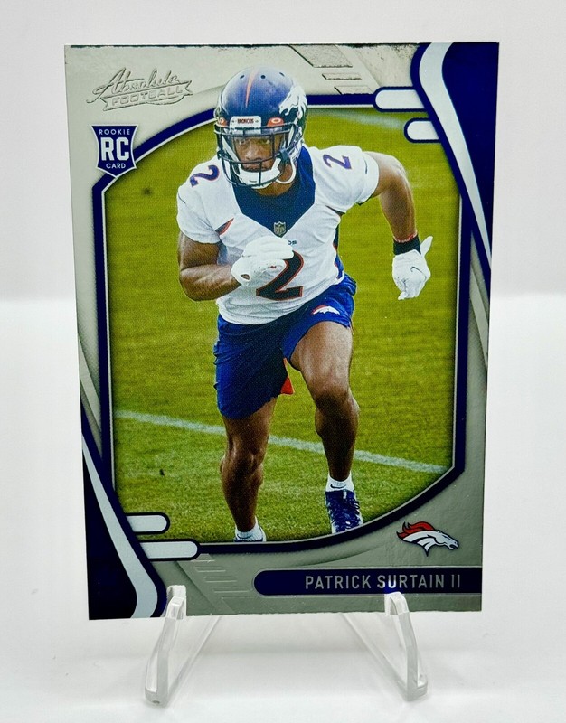 2021 Panini Absolute PATRICK SURTAIN Rookie Silver Foil RC #143 Broncos SSP MINT