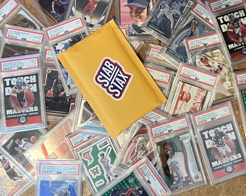 SLABSTAX Mystery 1 PSA Graded Card per Pack Football Basketball Baseball CHEAP