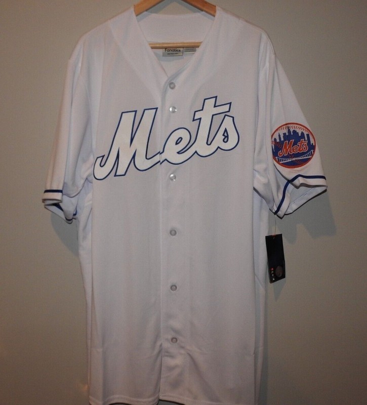 MLB New York Mets White Baseball Jersey New Mens Big & Tall Sizes