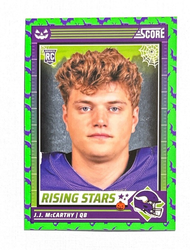 J.J. McCarthy ~ 2024 Panini Score-A-Treat ~ Green Rookie #19