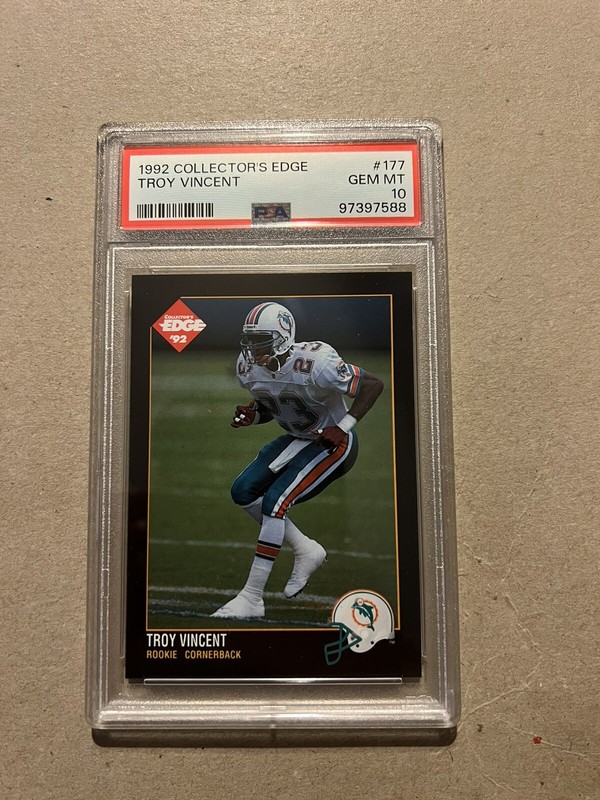1992 COLLECTORS EDGE #177 PSA 10 GEM MINT DOLPHINS EAGLES ROOKIE CARD **POP 3**